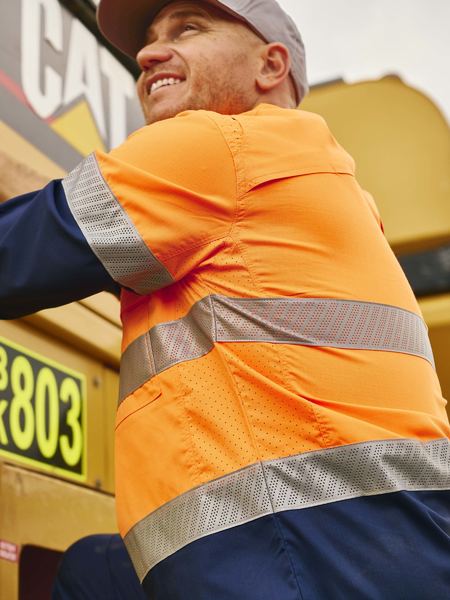 Bisley X Airflow™ Hi Vis Taped Stretch Ripstop Shirt (BS6491T)