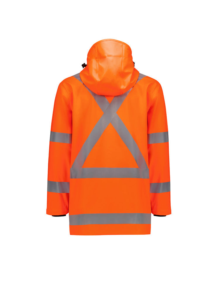 Syzmik Mens Hi Vis X Back Heavy Duty Waterproof Jacket (ZJ620)