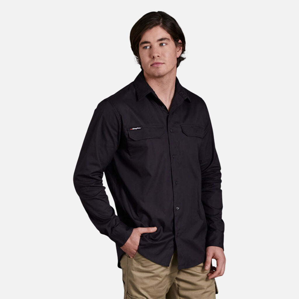 King Gee Workcool Pro Stretch Long Sleeve Work Shirt (K14021)