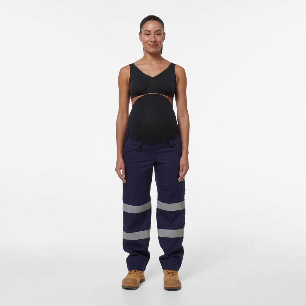 King Gee Women's Workcool Maternity Reflective Bio Motion Pant (K43007)