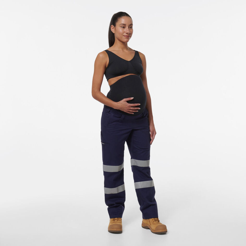 King Gee Womens Workcool Maternity Reflective Bio Motion Pant (K43007)