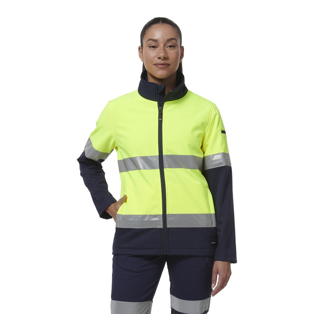 King Gee Women's Reflective Spliced Soft Shell Jacket (K45006)