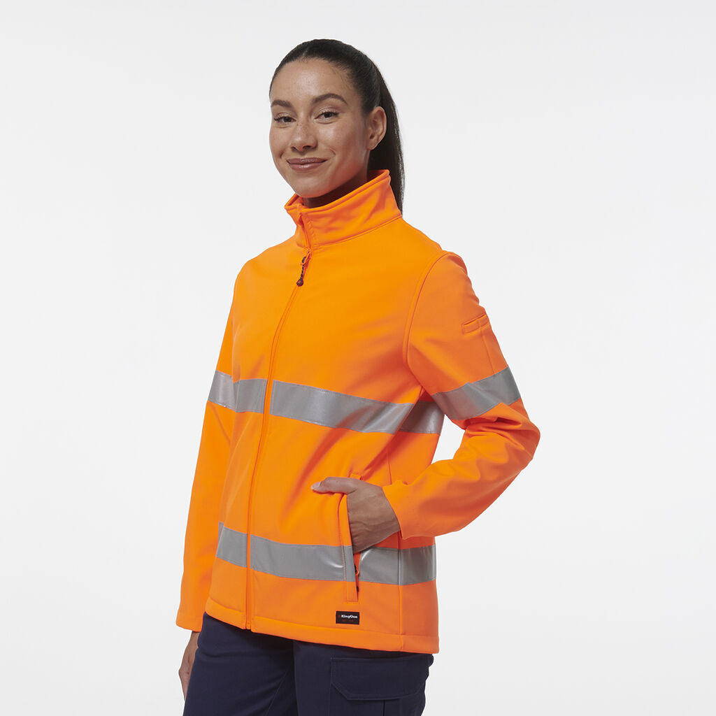 King Gee Women's Reflective Soft Shell Jacket (K45007)