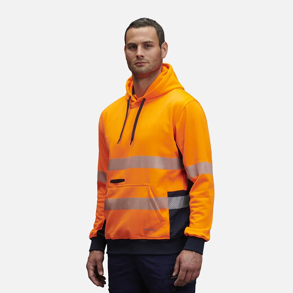 King Gee Hi Vis Refelctive Pull Over Hoodie (K55054)