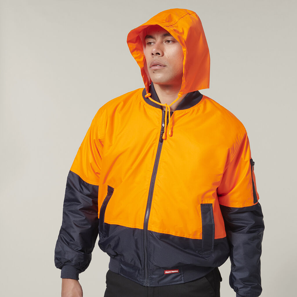 Hard Yakka Core Hi-Vis 2 Tone Waterproof Bomber Jacket (Y06670)