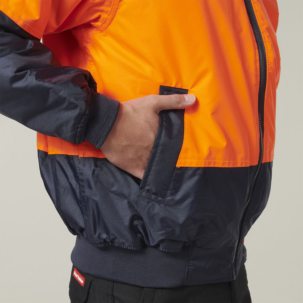 Hard Yakka Core Hi-Vis 2 Tone Waterproof Bomber Jacket (Y06670)