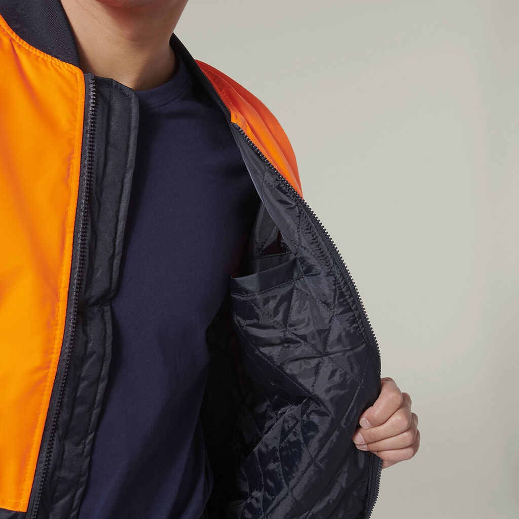 Hard Yakka Hi-Visibility 2Tone Bomber Jacket (Y06670)