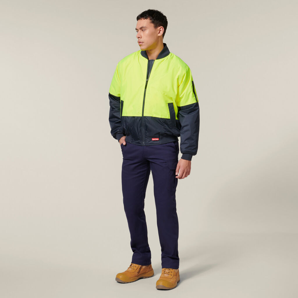 Hard Yakka Core Hi-Vis 2 Tone Waterproof Bomber Jacket (Y06670)