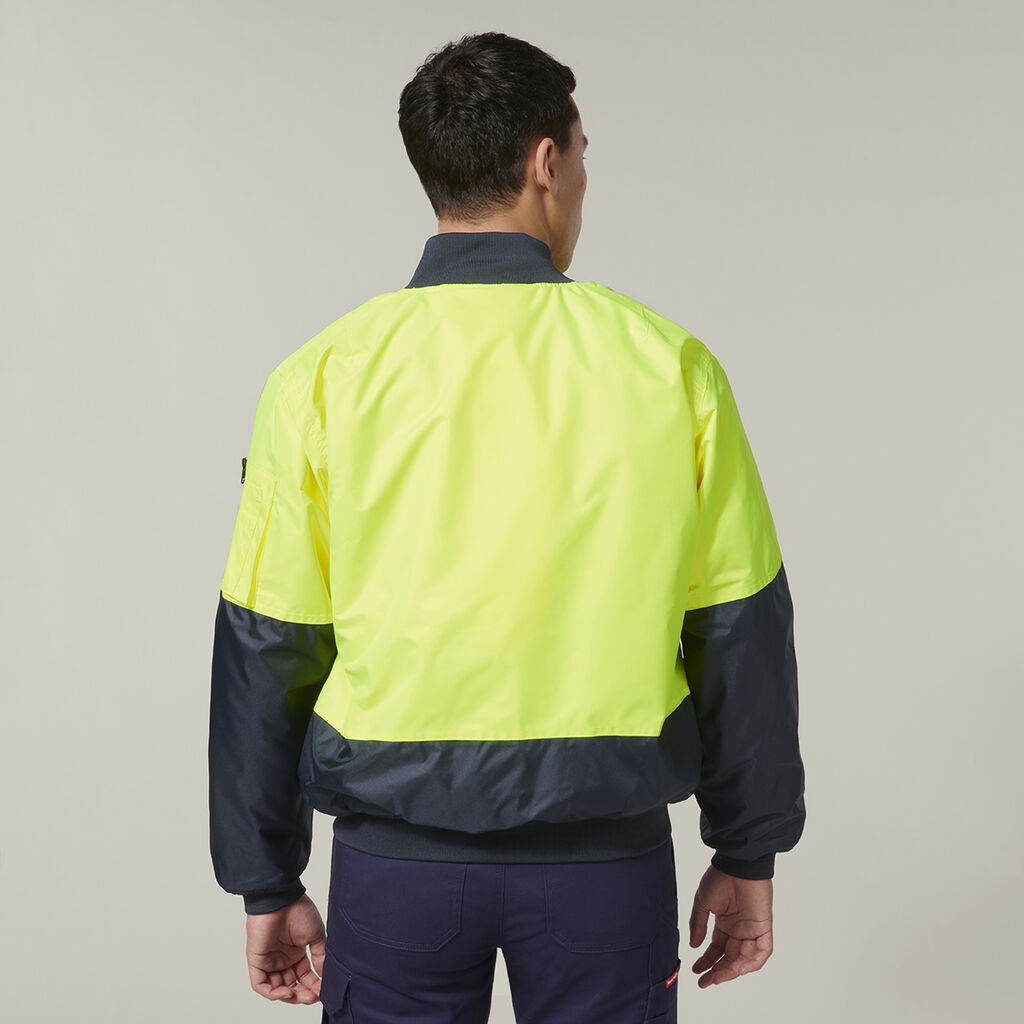 Hard Yakka Core Hi-Vis 2 Tone Waterproof Bomber Jacket (Y06670)