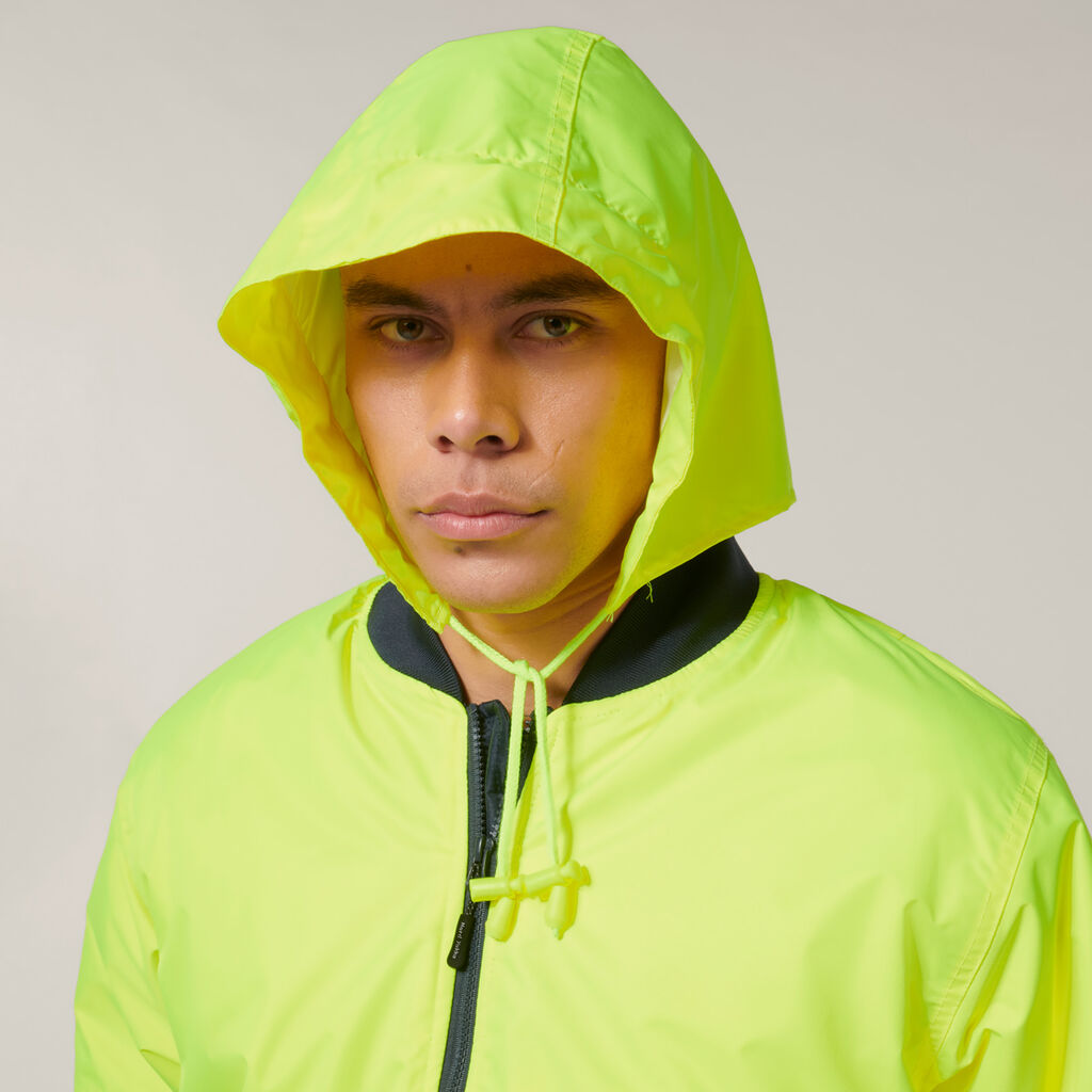 Hard Yakka Hi-Visibility 2Tone Bomber Jacket With Hoop Tape (Y06675)