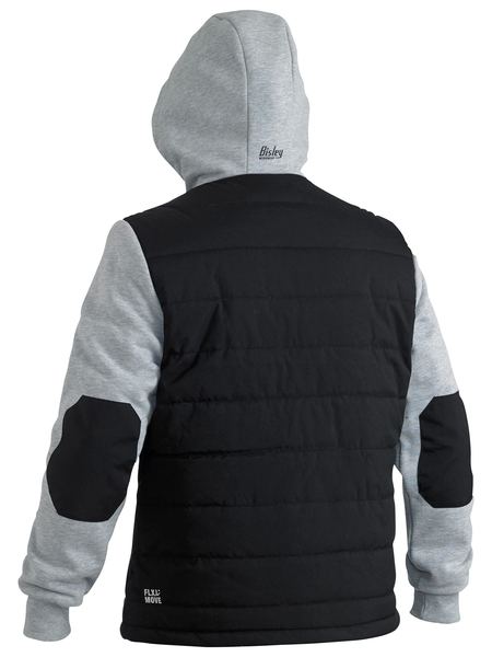 Flx & Move™ puffer fleece jacket with adjustable lined quilted hood -  BJ6844 - Bisley Workwear