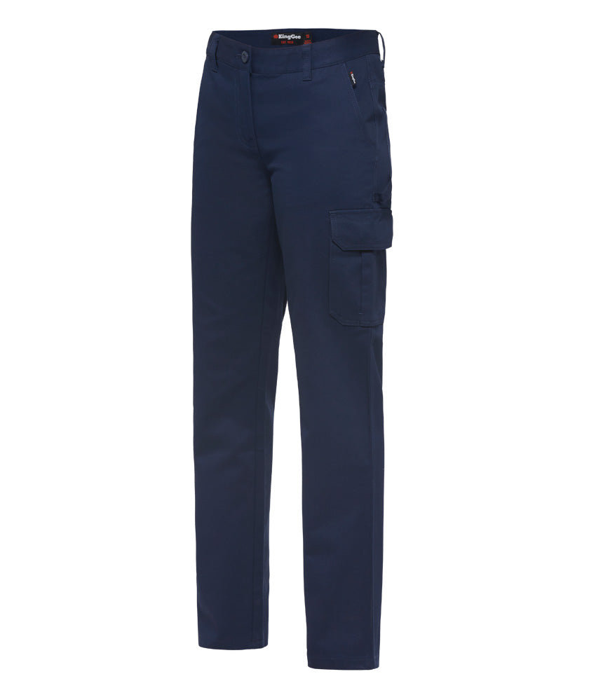 Portwest Ladies Action Work Trousers Kingmill 210g Double Ply Seat Zip  Pockets Size 12-14 Navy S687NARM - Hunt Office Ireland