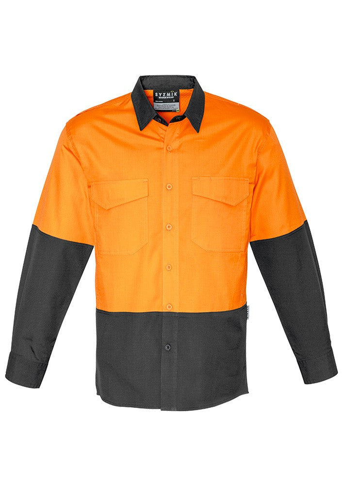 Syzmik Mens Rugged Cooling Hi Vis Spliced Shirt (ZW128)