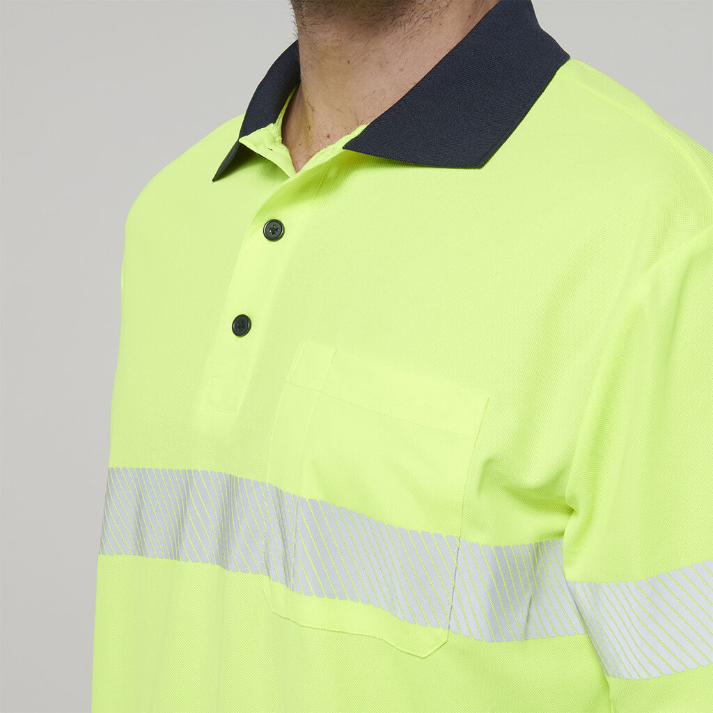 Hard Yakka Men's Short Sleeve Hi Vis Taped Polo (Y19618)